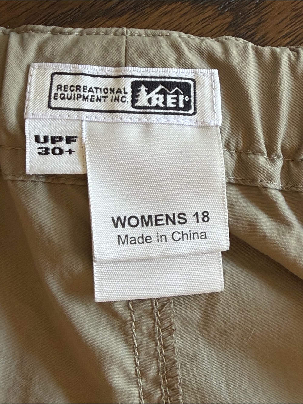 REI Women's Convertible Cargo Pants - Taupe - Picture 5 of 6